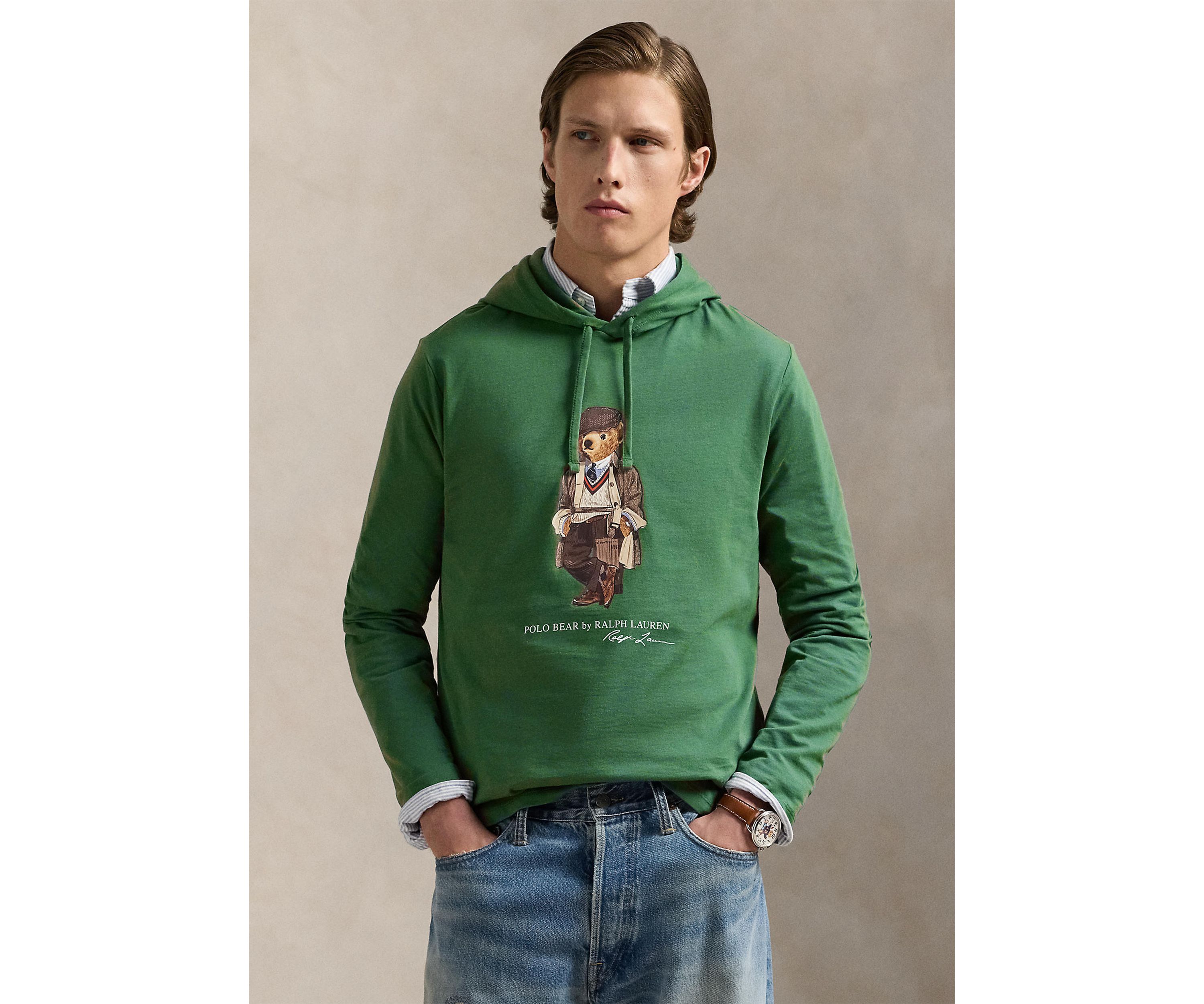 Polo Bear Jersey Hooded T-Shirt