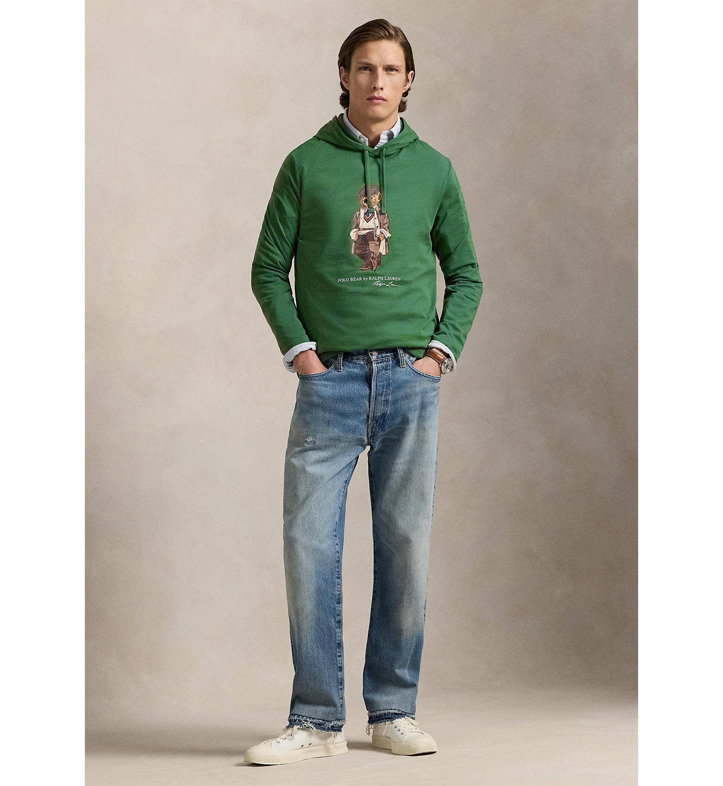 Polo Bear Jersey Hooded T-Shirt