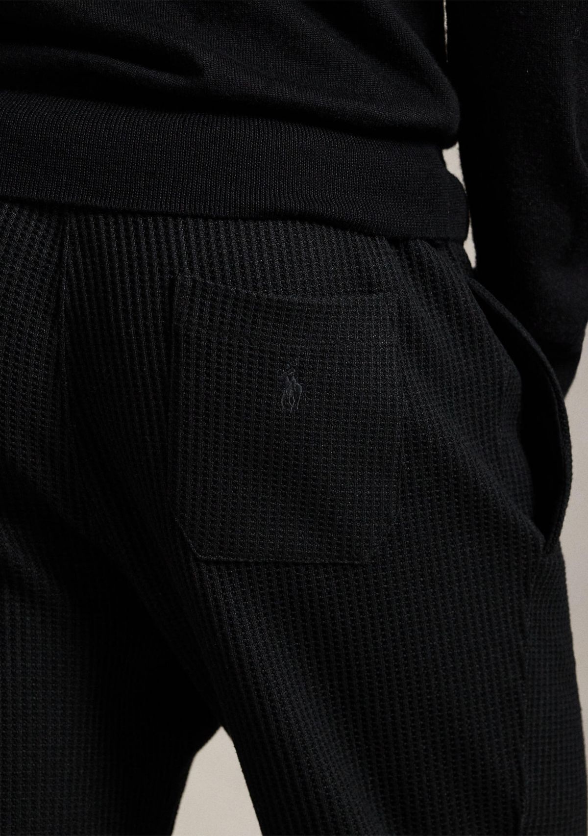 Waffle-Knit Fleece Sweatpants