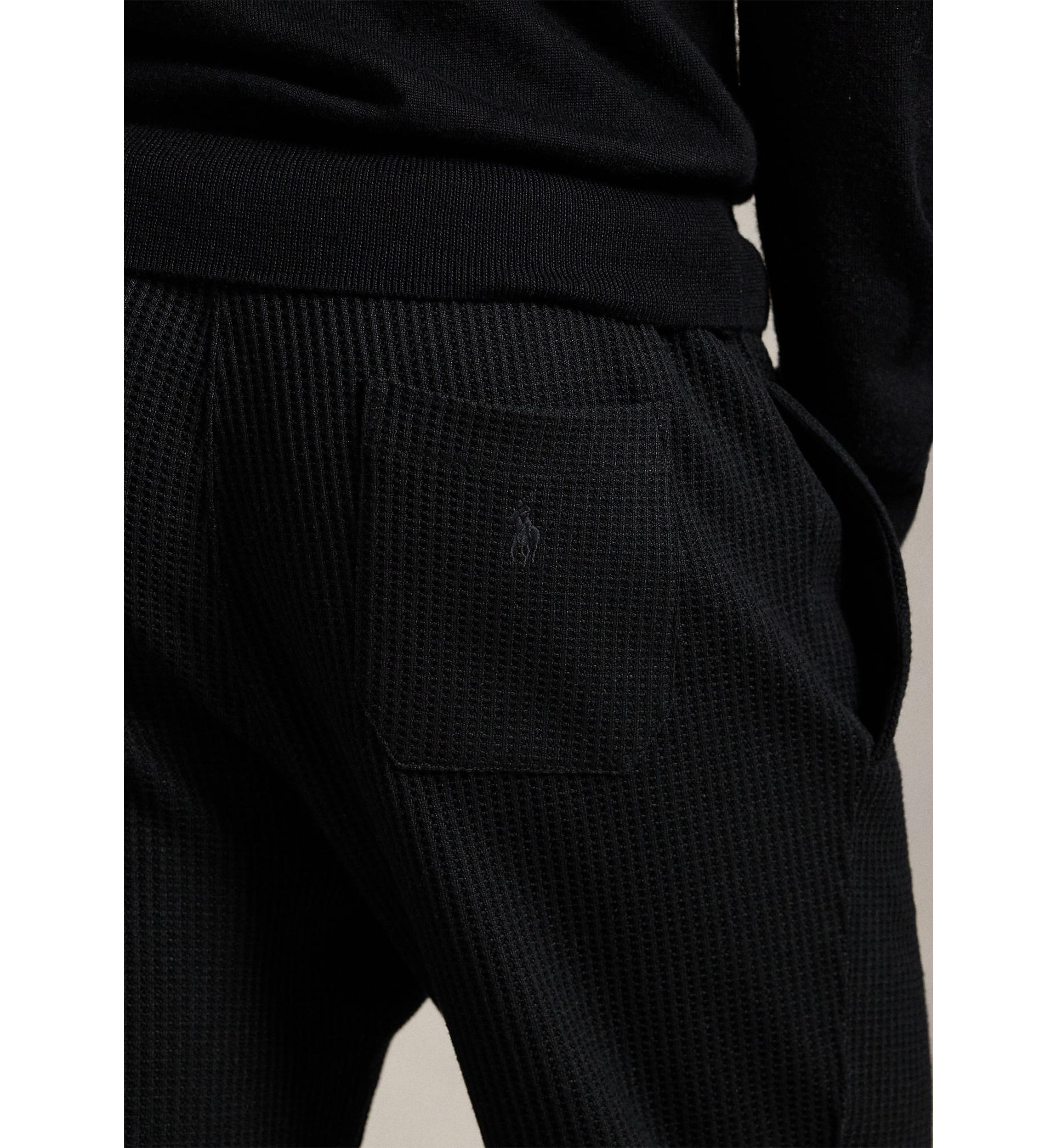 Waffle-Knit Fleece Sweatpants