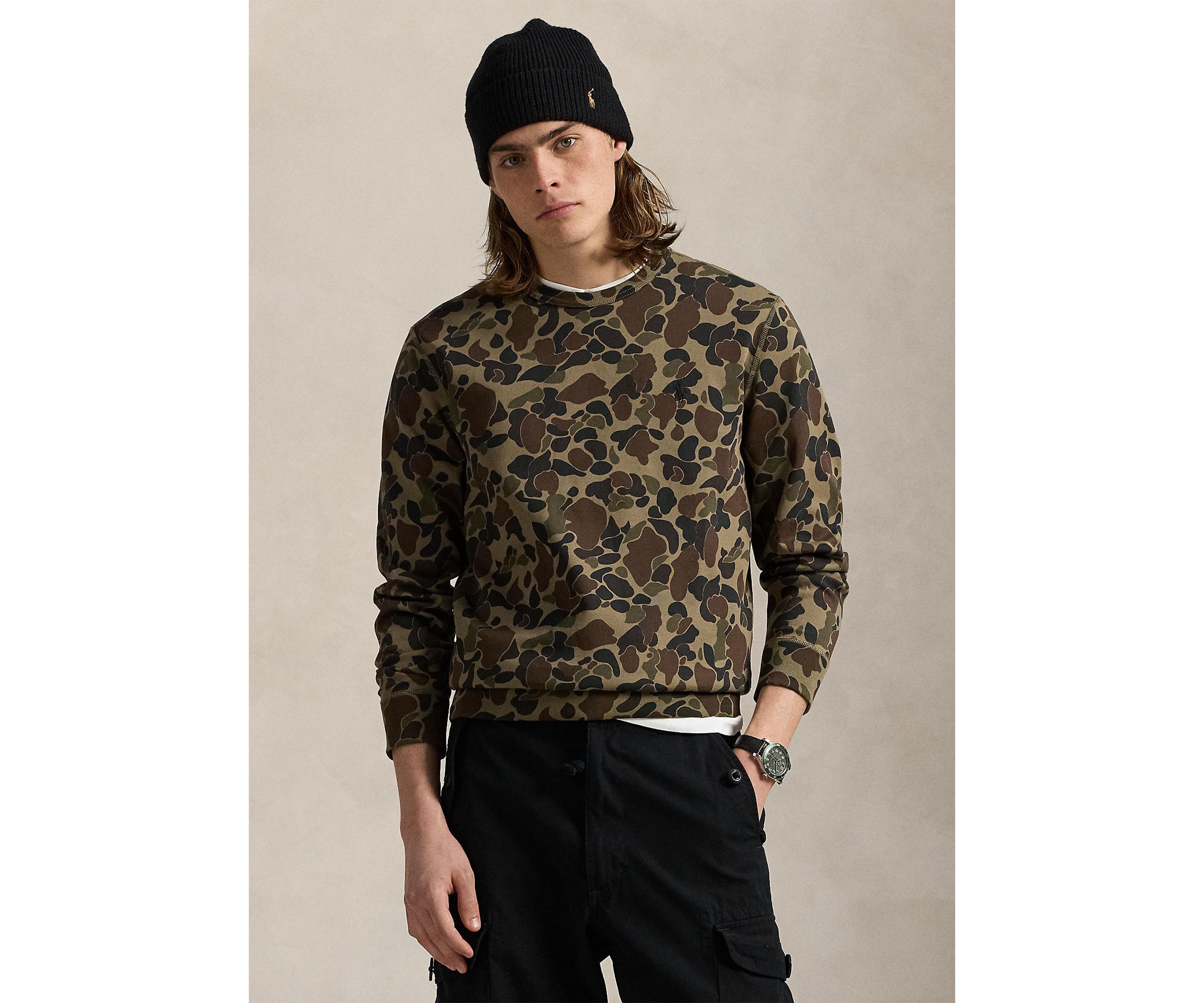 Camo Double-Knit Sweatshirt