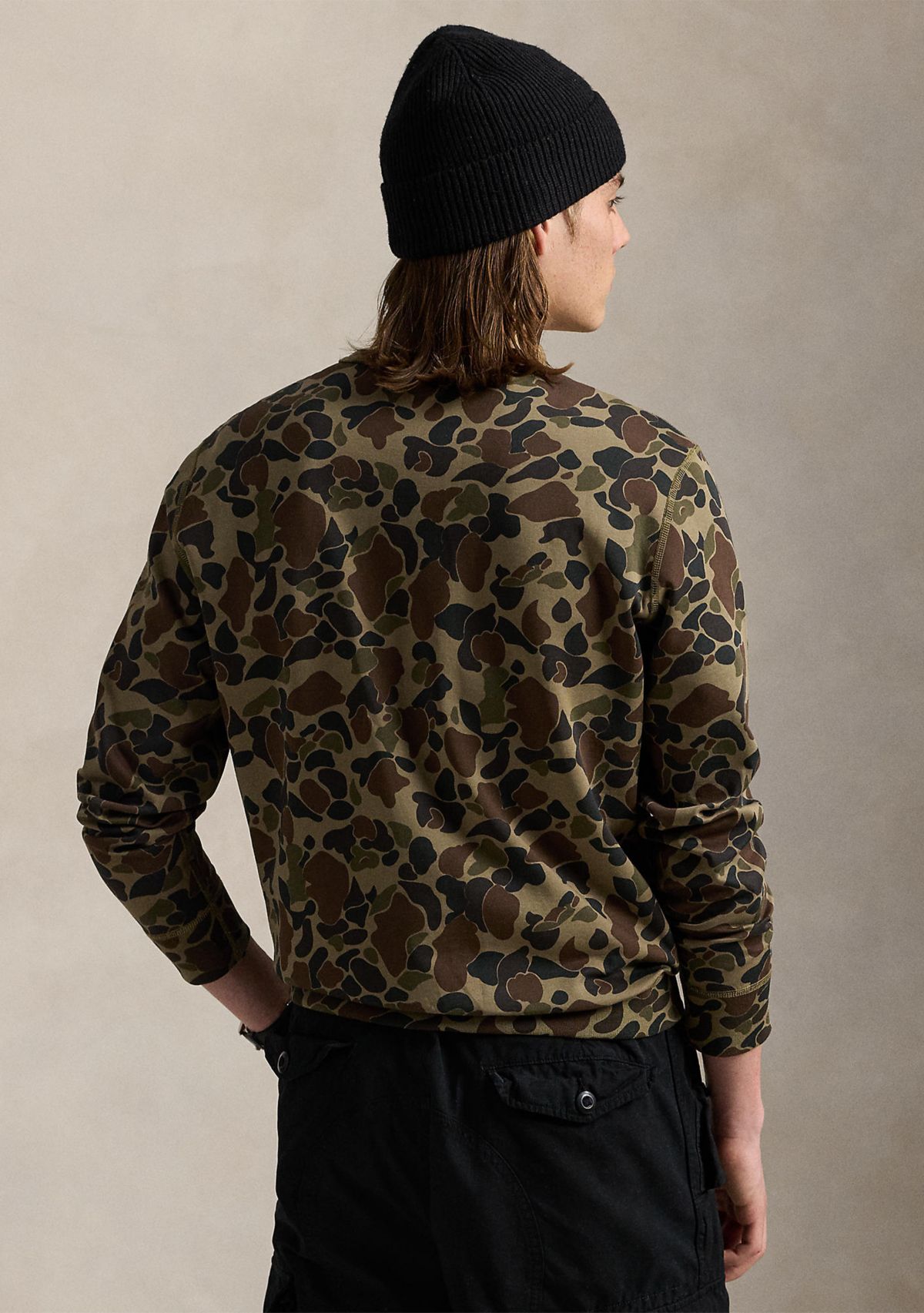 Camo Double-Knit Sweatshirt