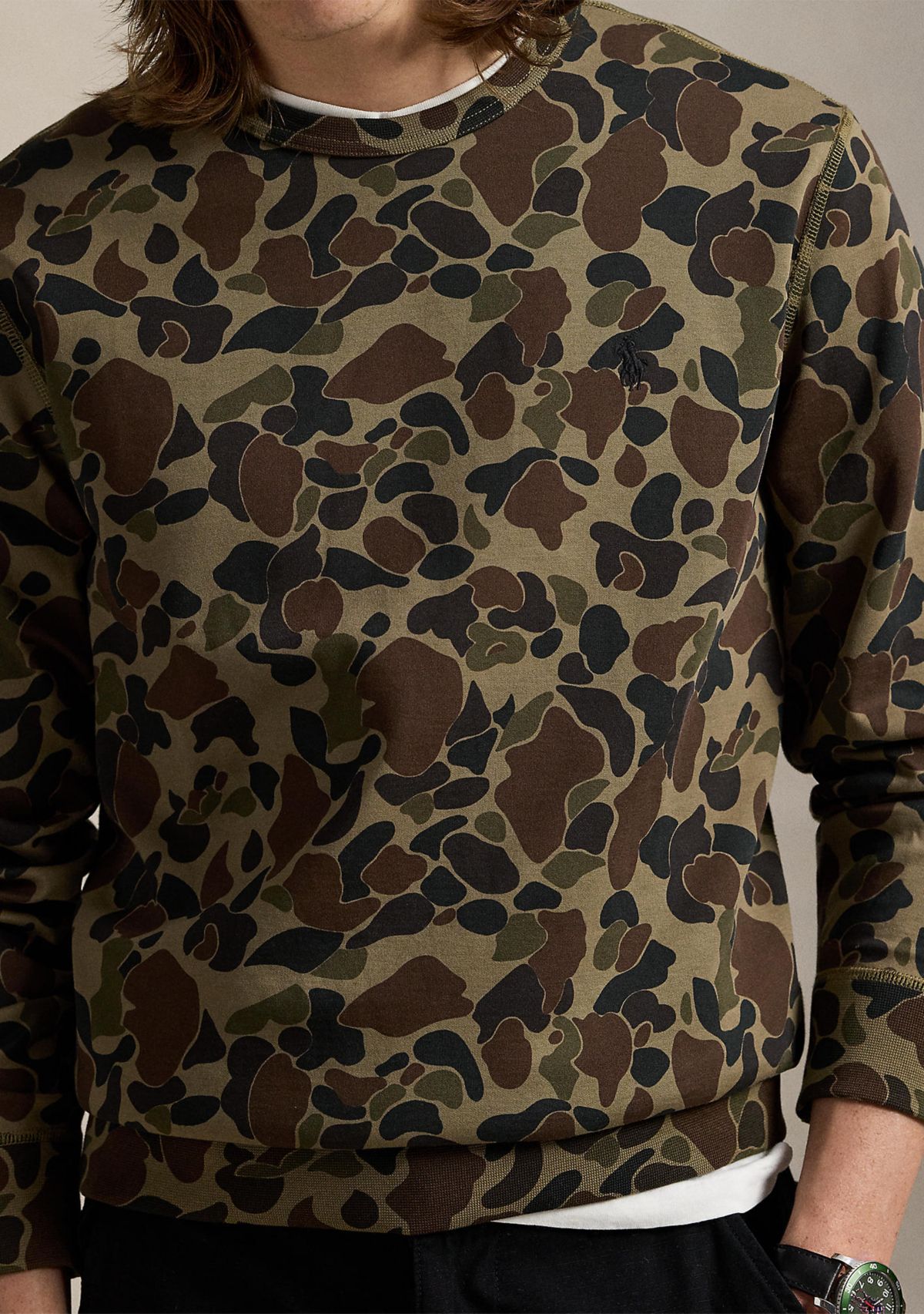 Camo Double-Knit Sweatshirt