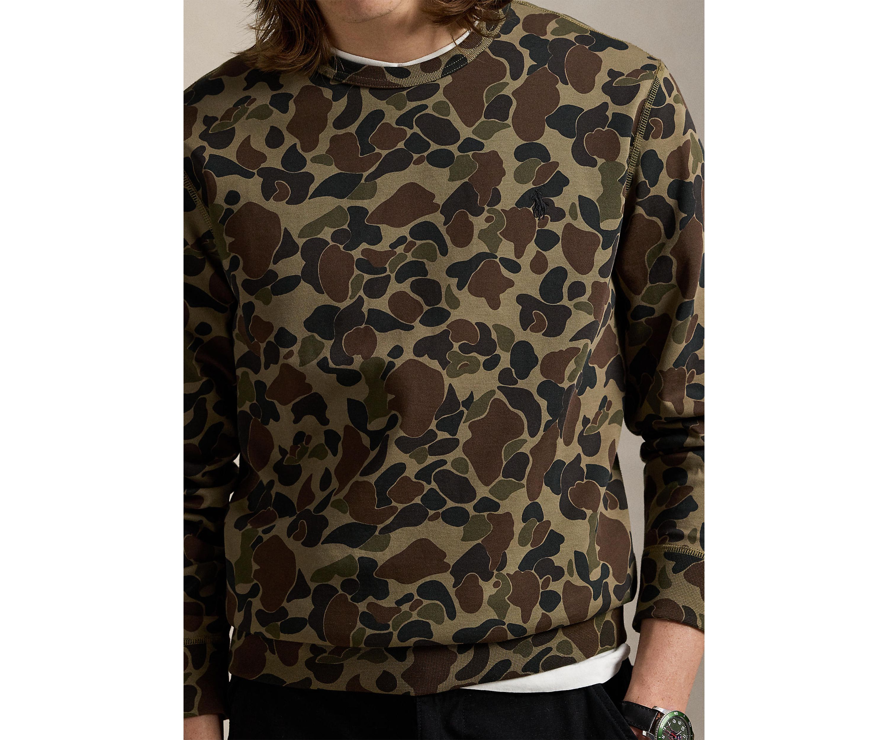 Camo Double-Knit Sweatshirt