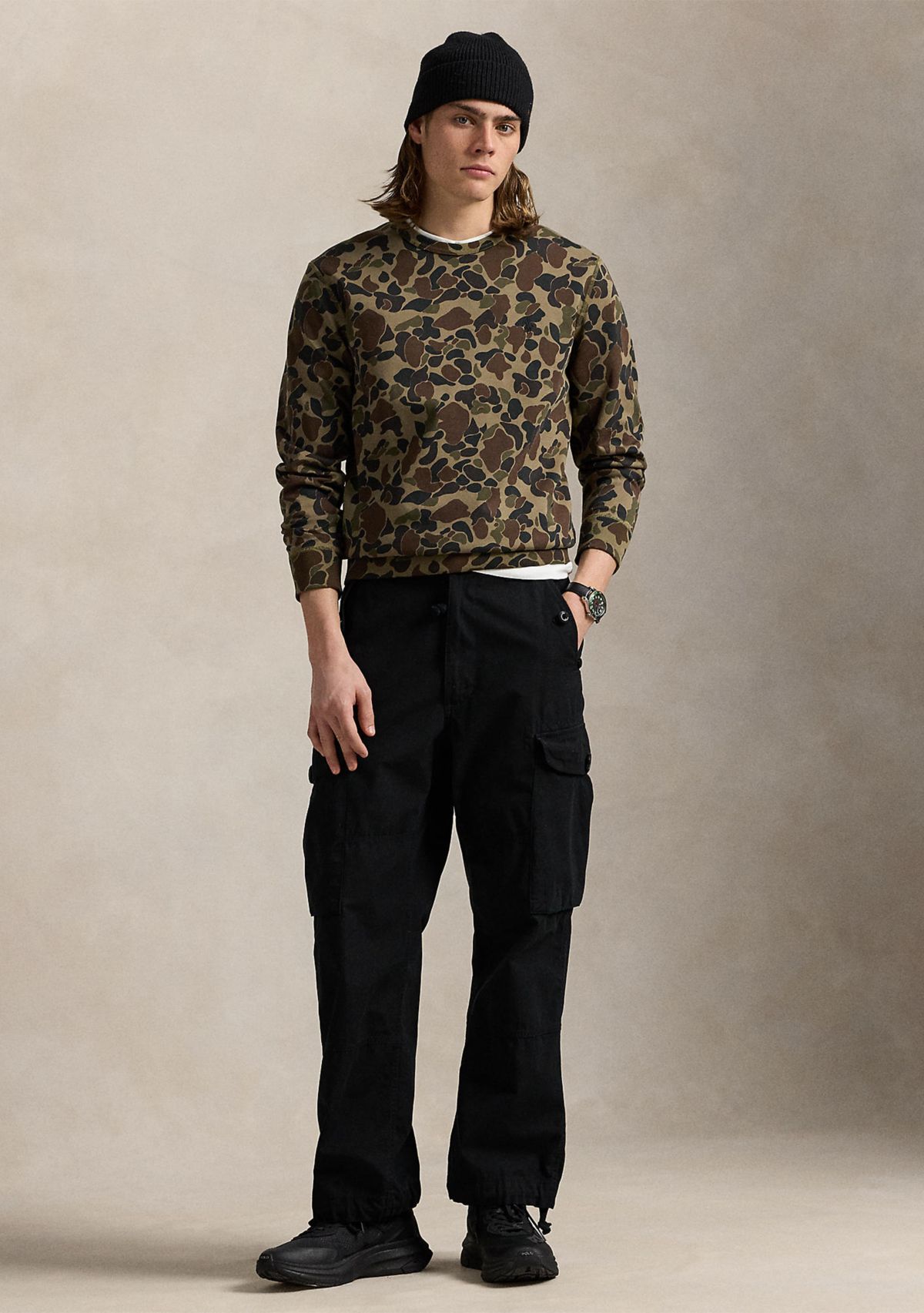 Camo Double-Knit Sweatshirt