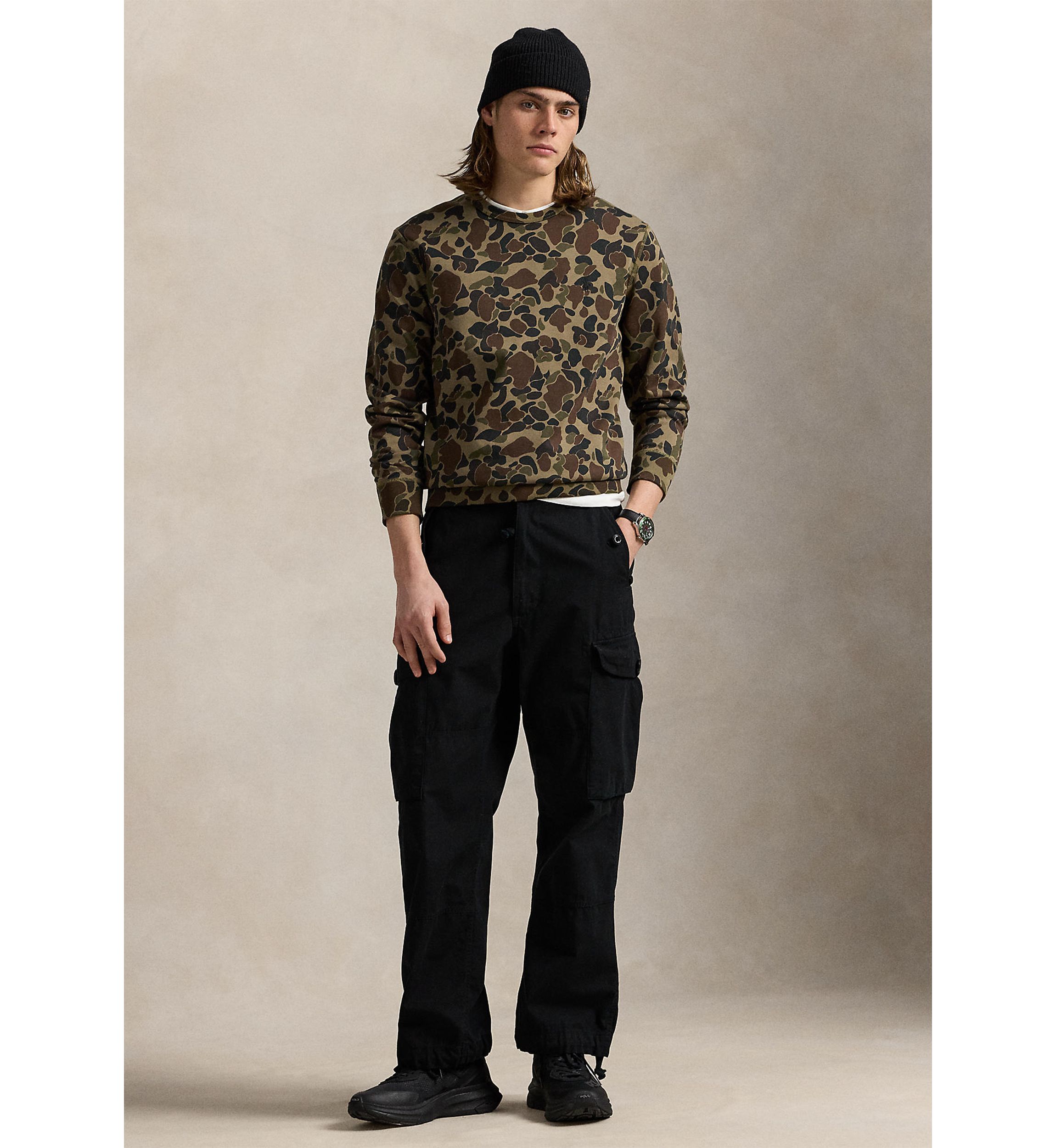 Camo Double-Knit Sweatshirt