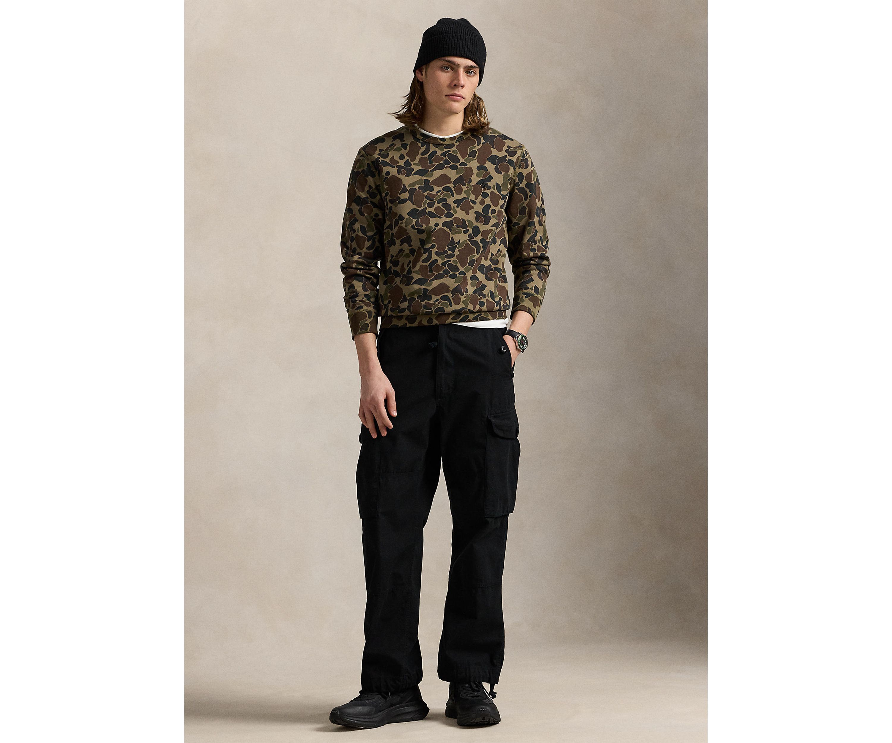 Camo Double-Knit Sweatshirt