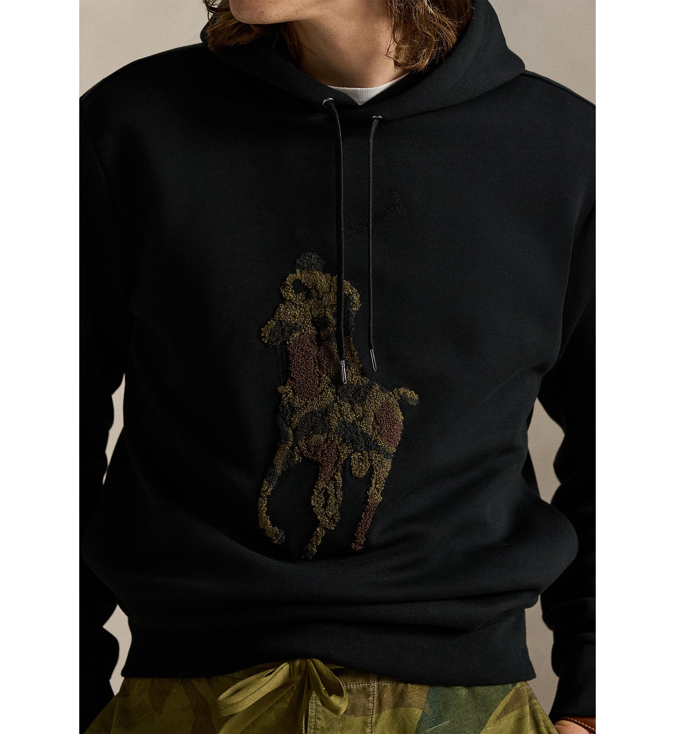 Camo Big Pony Double-Knit Hoodie