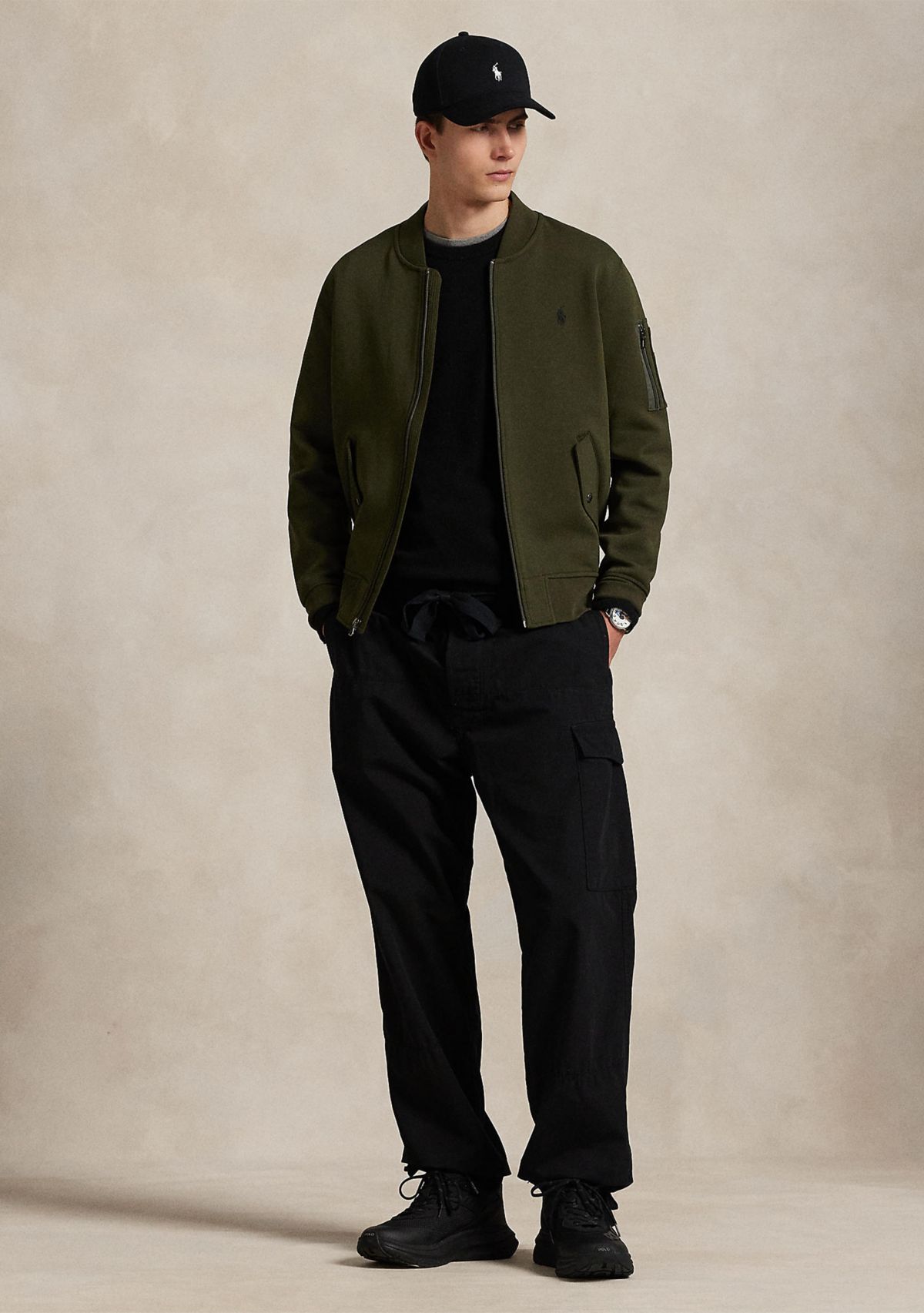 Double-Knit Bomber Jacket