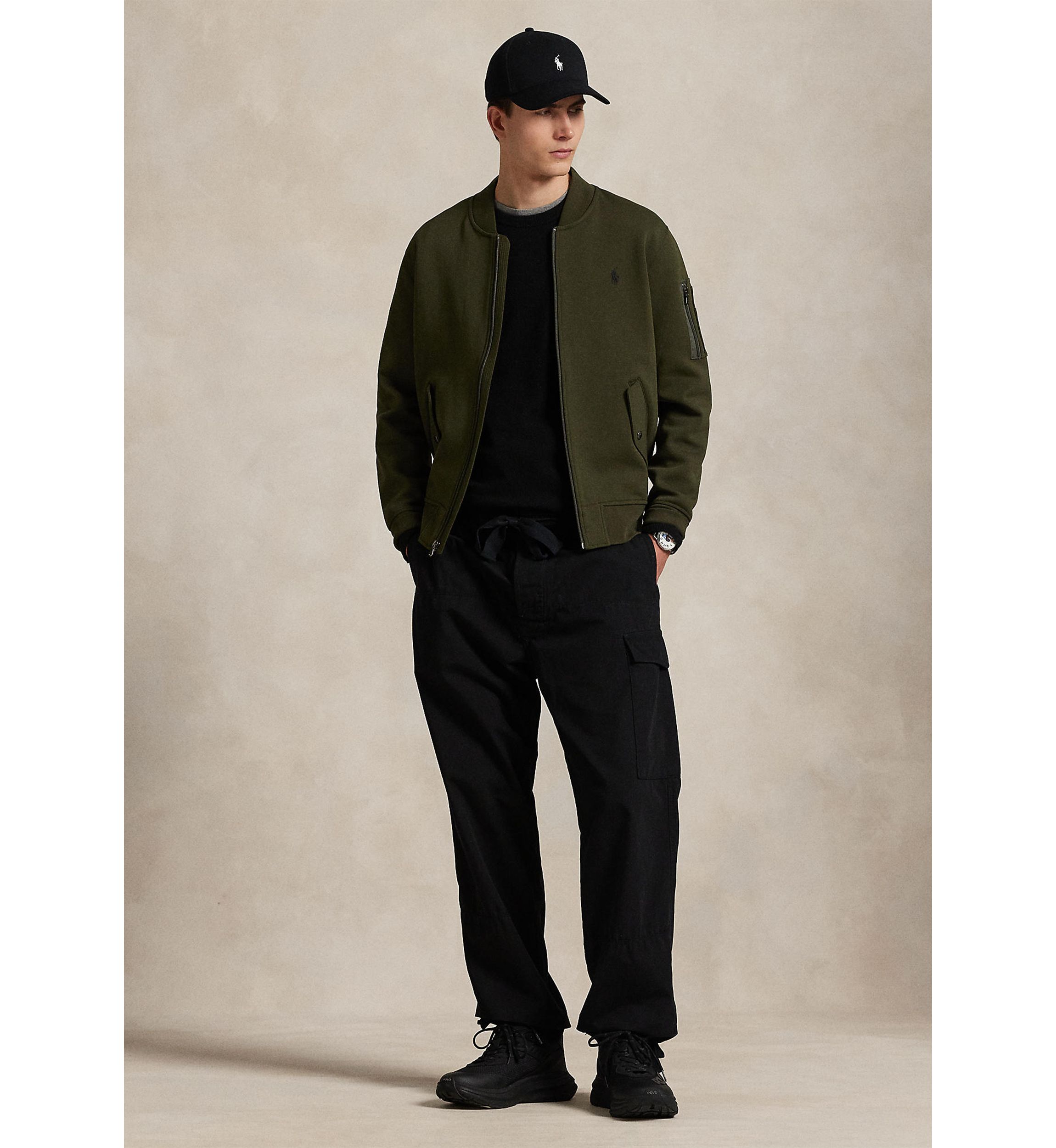 Double-Knit Bomber Jacket