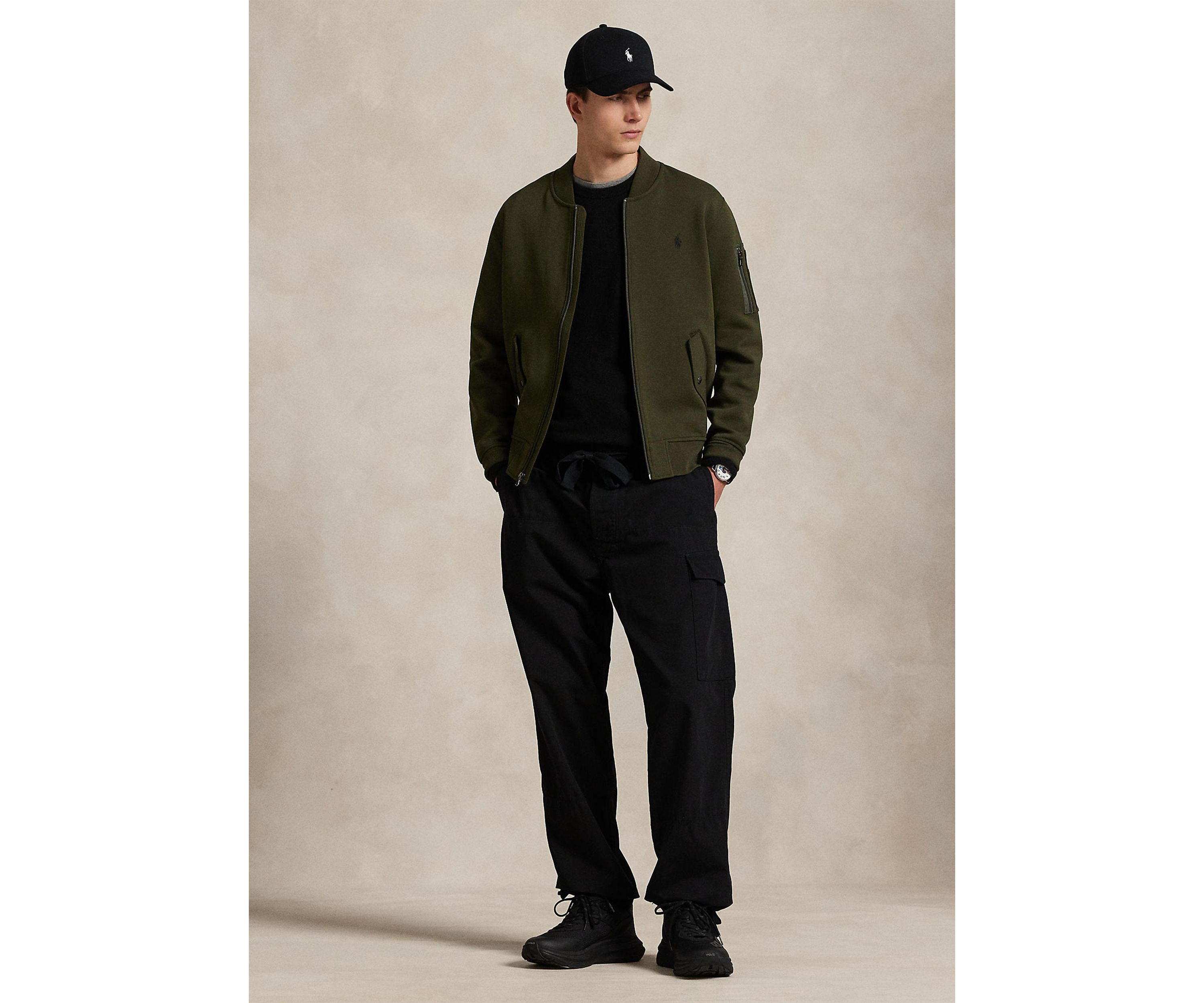 Double-Knit Bomber Jacket