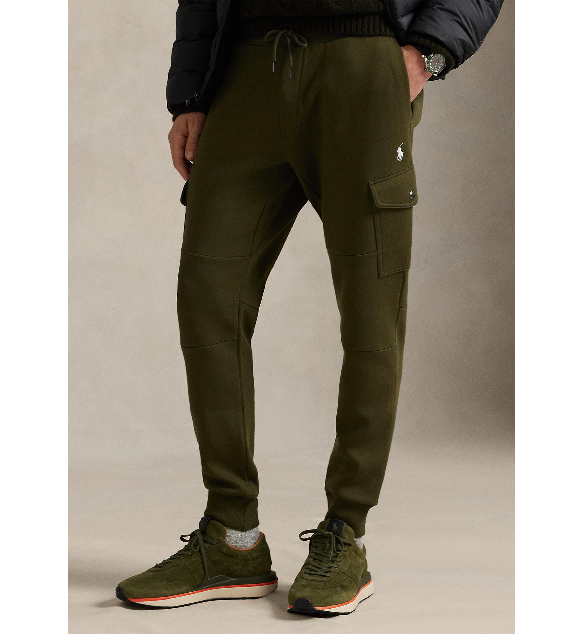 Double-Knit Cargo Jogger Pant