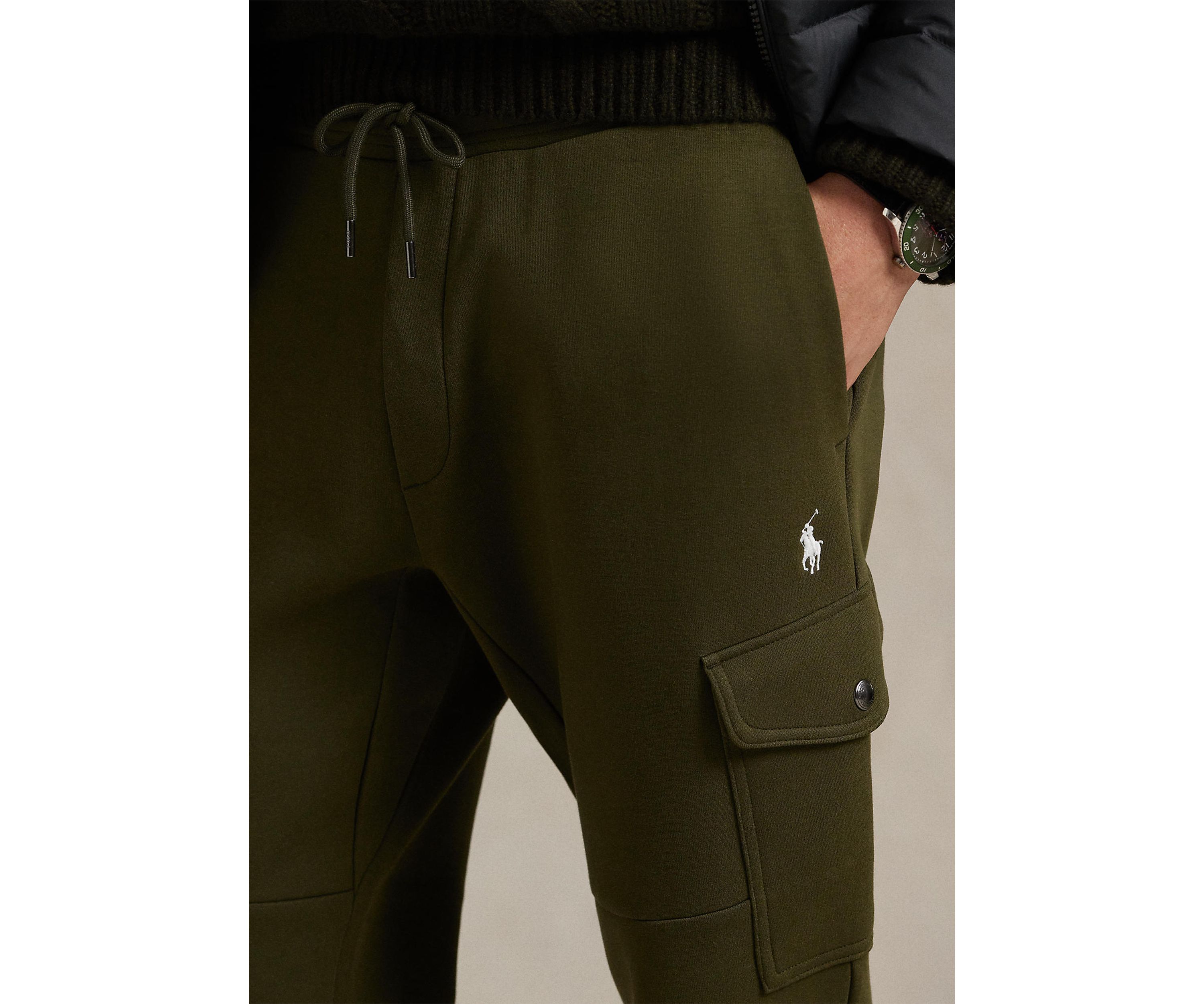 Double-Knit Cargo Jogger Pant