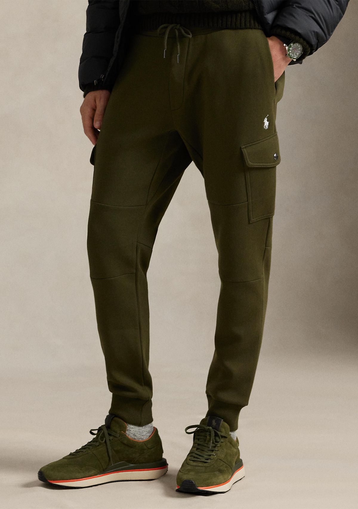 Double-Knit Cargo Jogger Pant