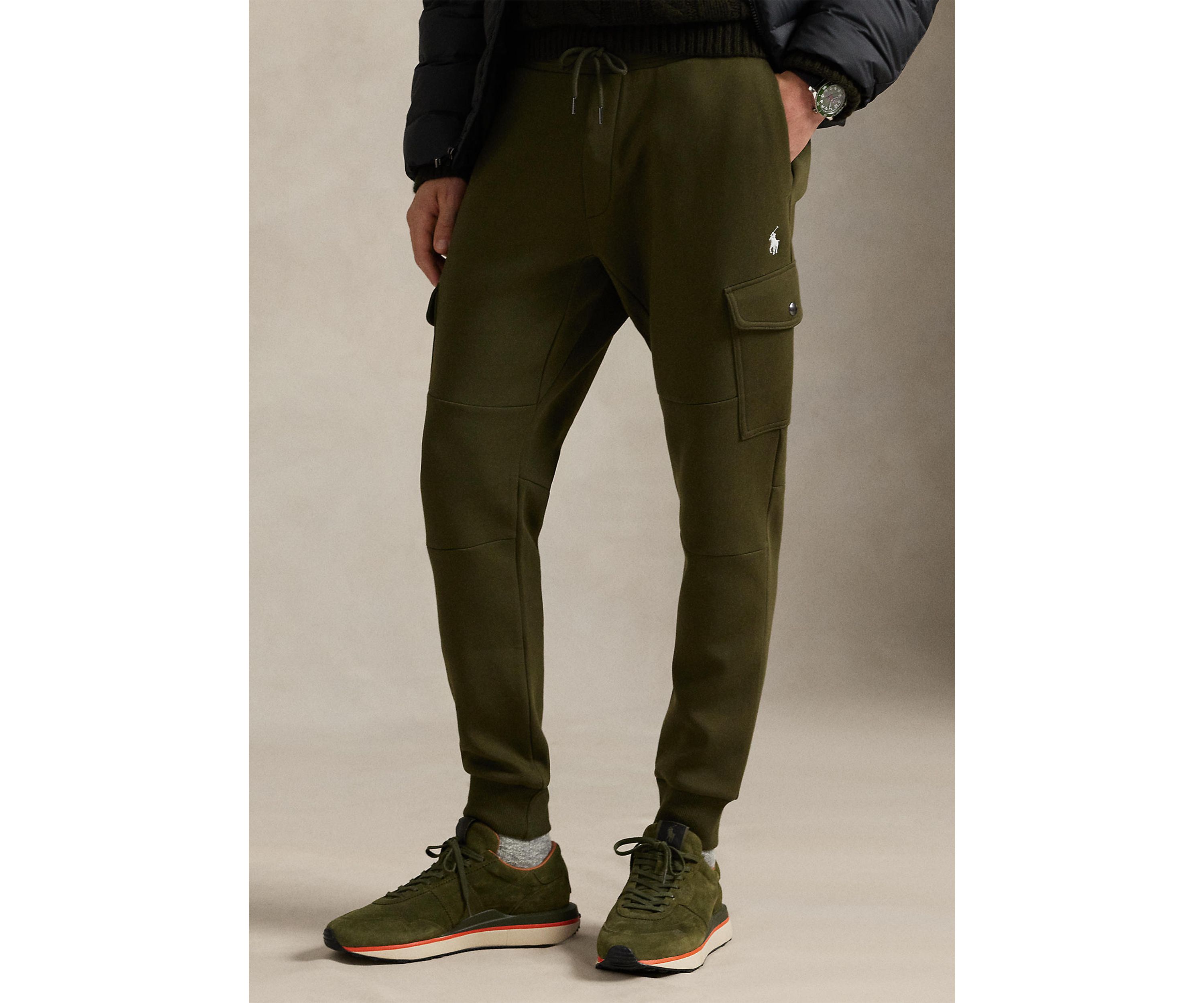 Double-Knit Cargo Jogger Pant