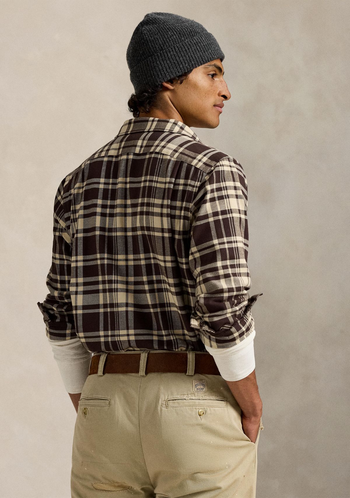 Classic Fit Plaid Performance Camp Shirt