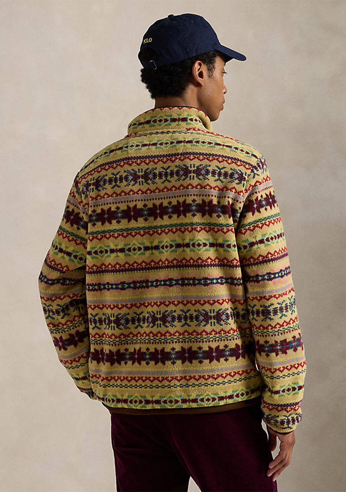 Fair Isle–Inspired Fleece Pullover