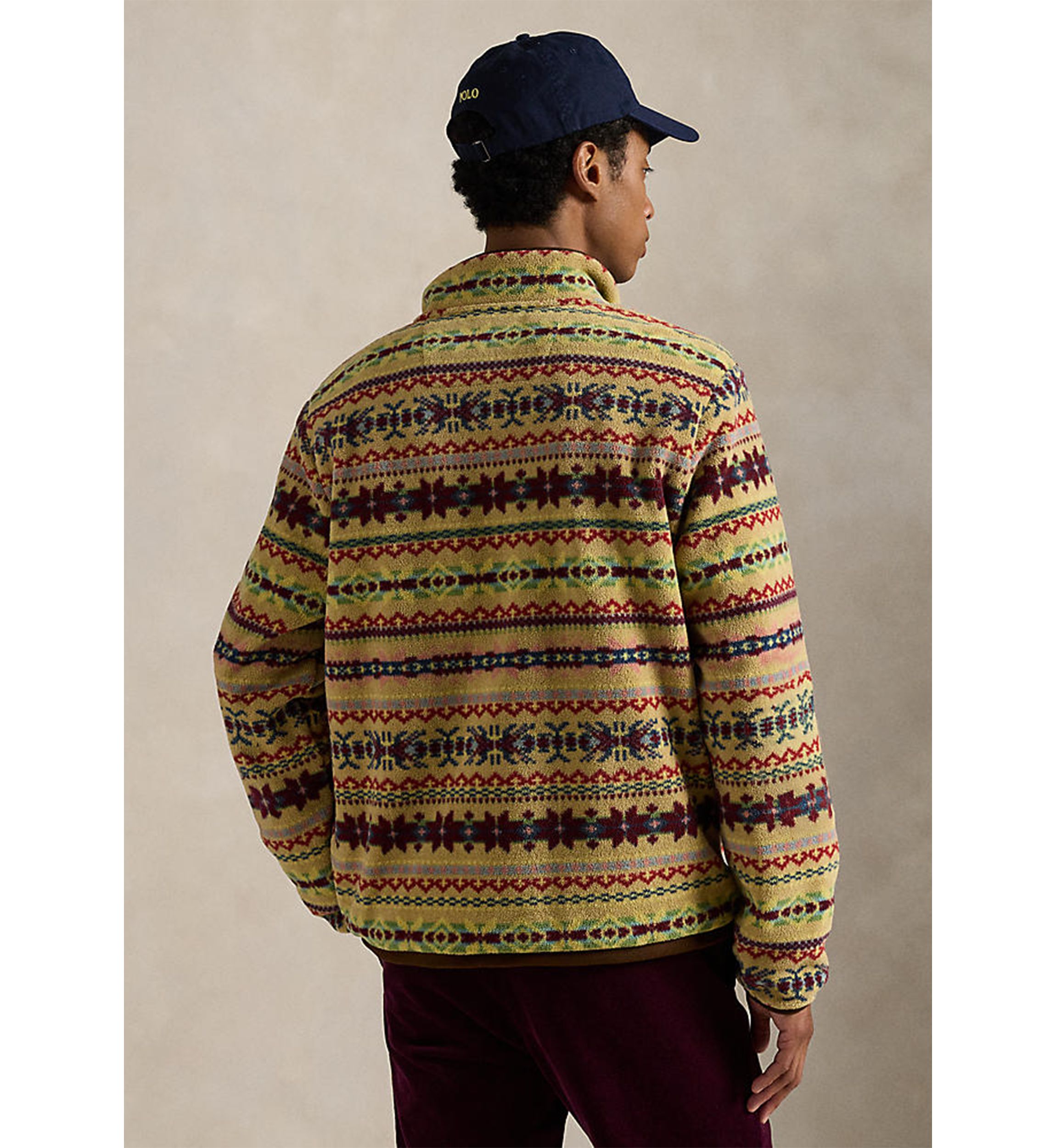 Fair Isle–Inspired Fleece Pullover
