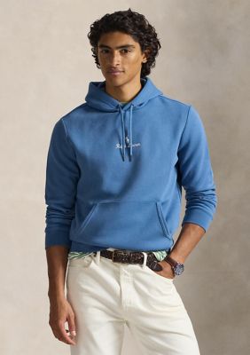 Polo Ralph Lauren Men's Logo Double-Knit Hoodie, Blue, XL