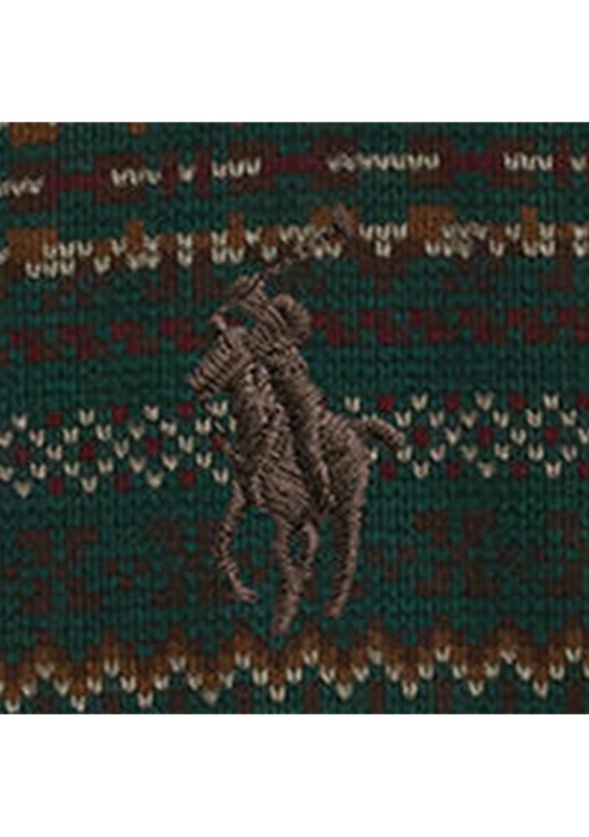 Mens Fair Isle-Inspired Estate-Rib Pullover