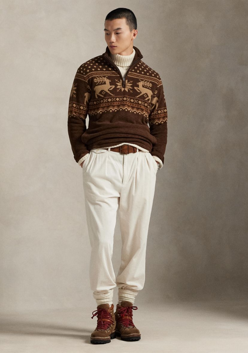 Mens Brushed Fleece 1/4 Zip Pullover