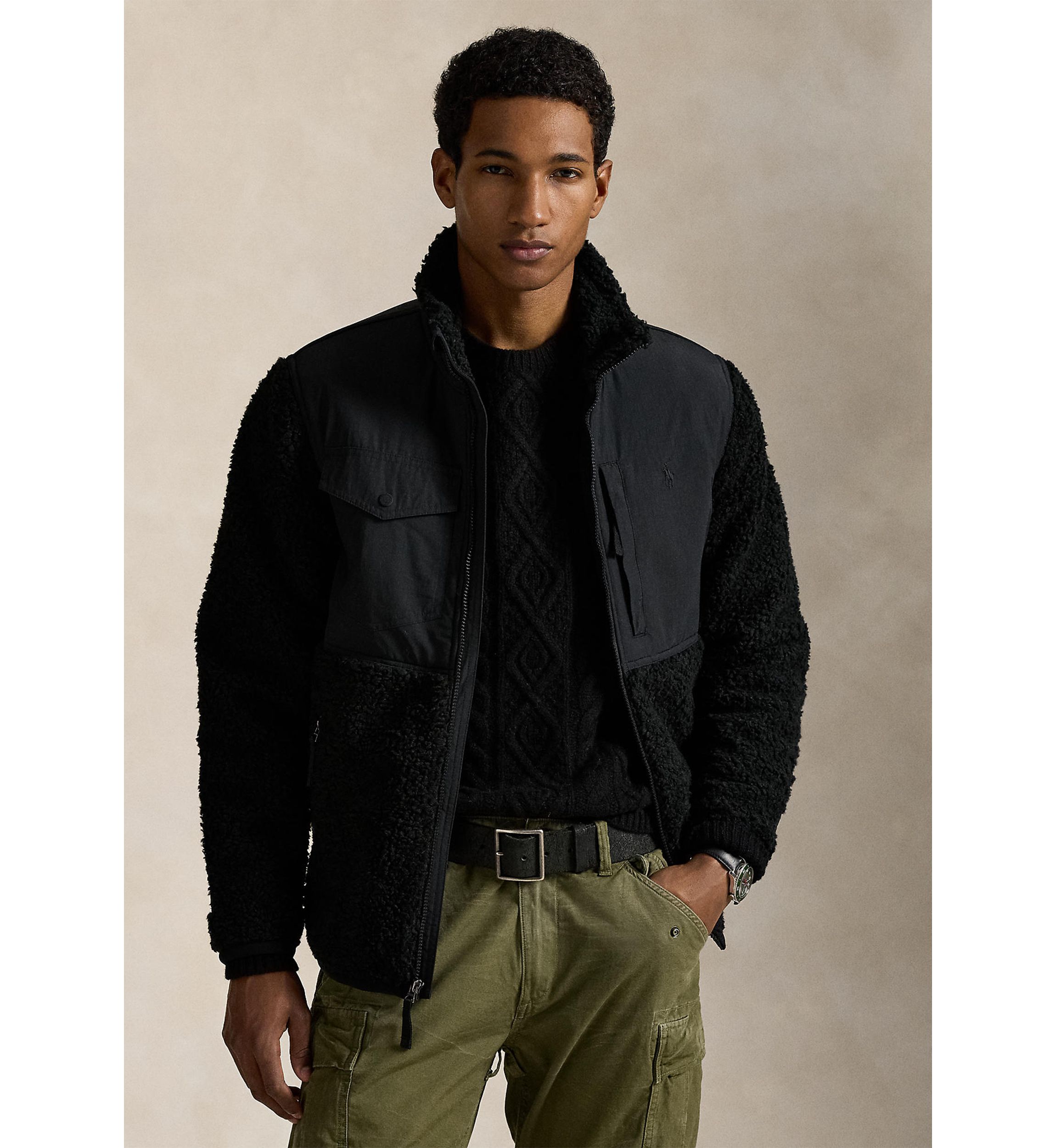 Hybrid Mock Neck Jacket