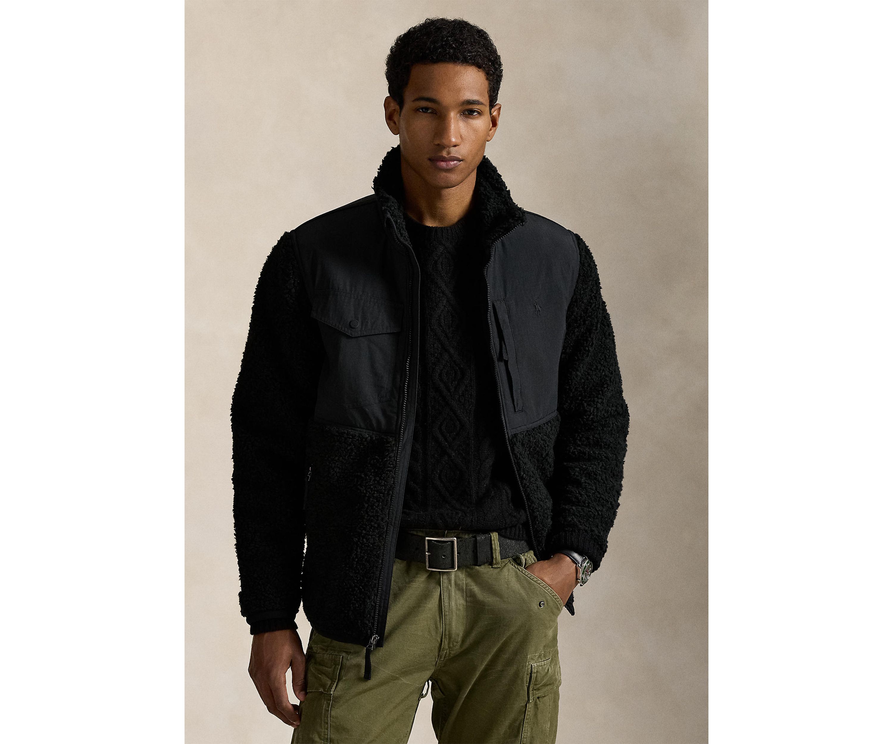 Hybrid Mock Neck Jacket