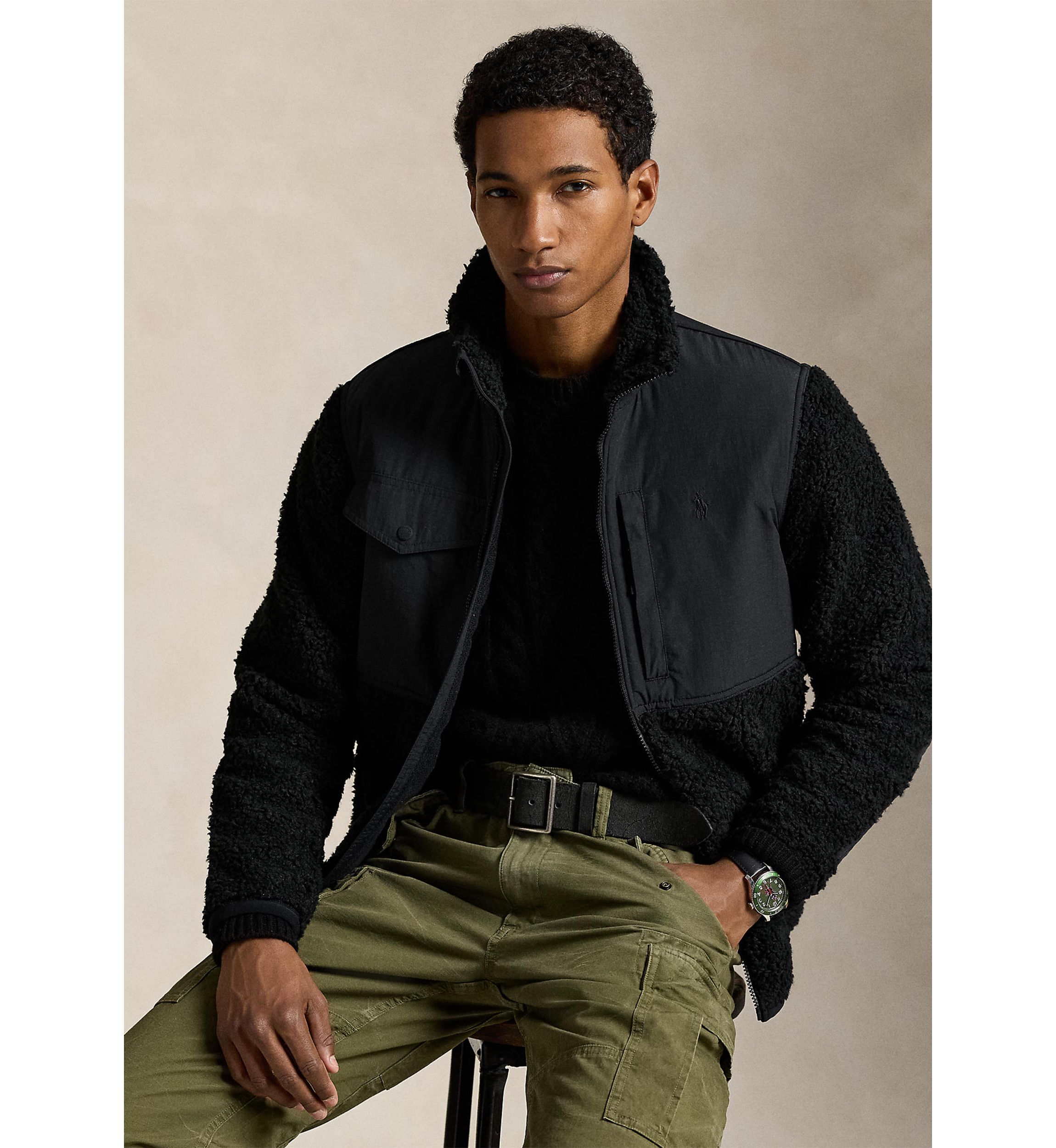 Hybrid Mock Neck Jacket
