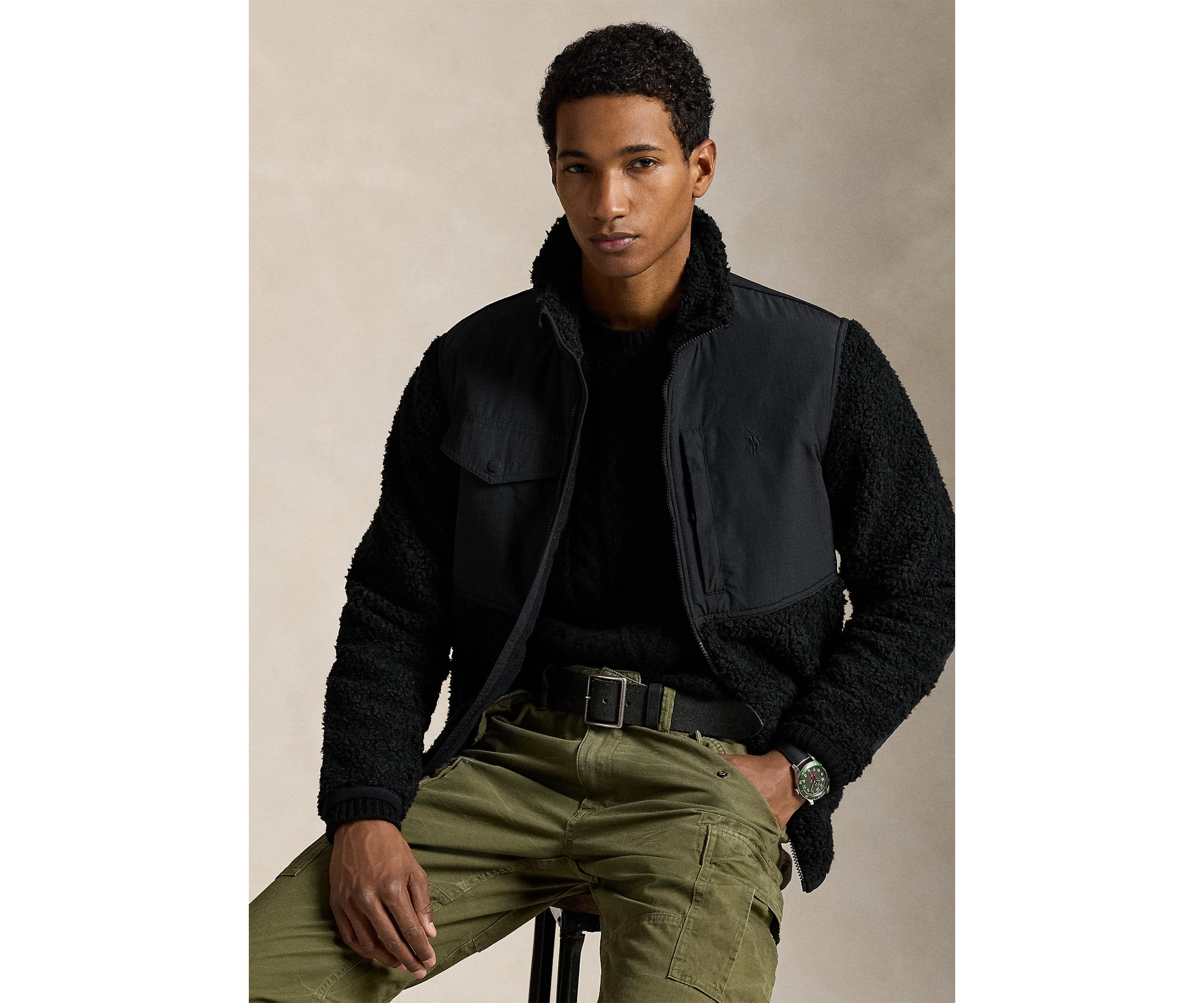 Hybrid Mock Neck Jacket