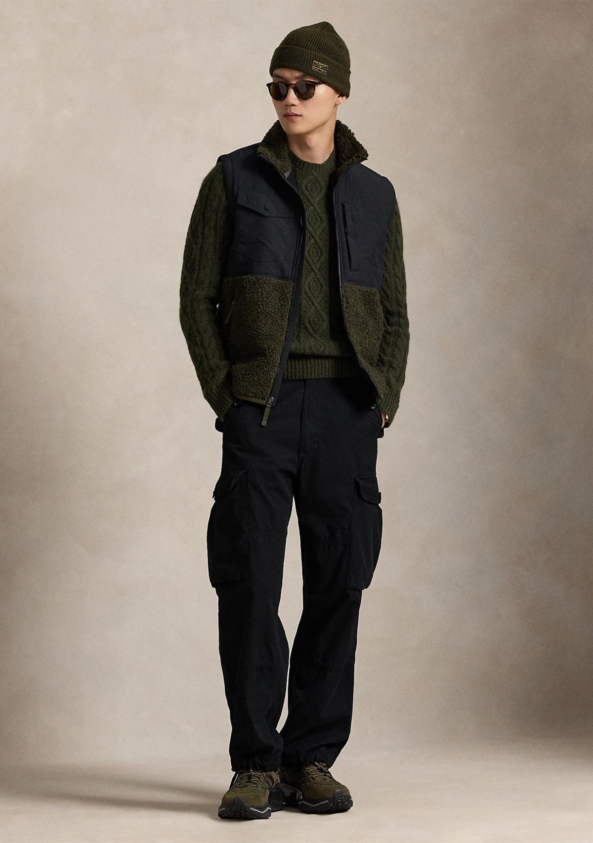 Hybrid Mock Neck Vest