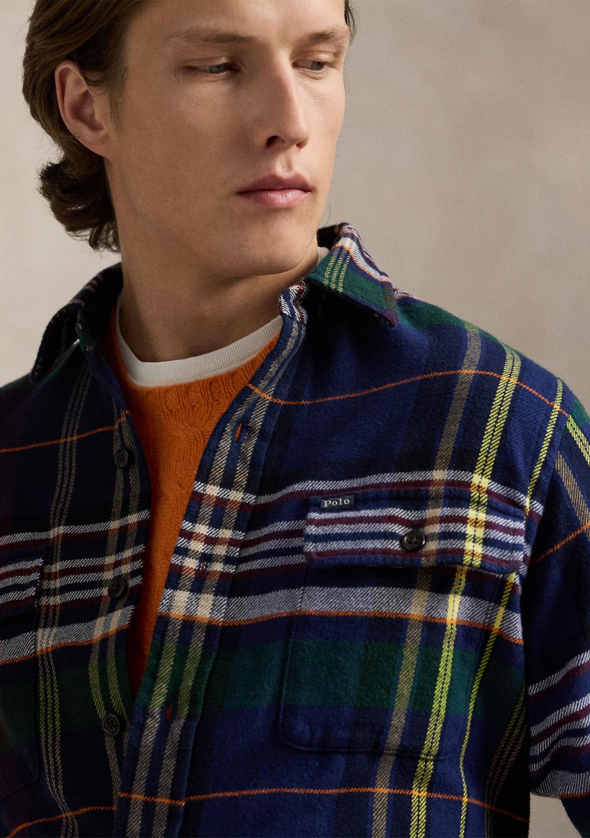 Classic Plaid Brushed Flannel Work shirt