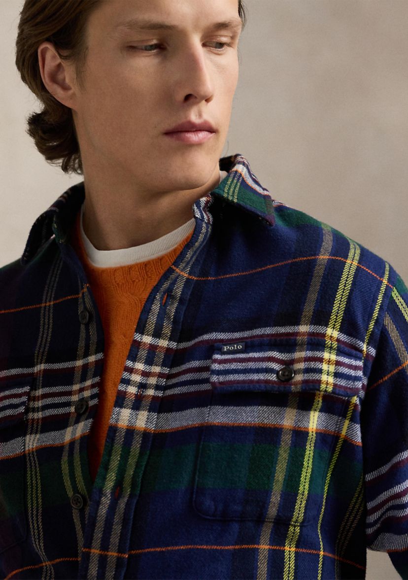 Classic Plaid Brushed Flannel Work shirt