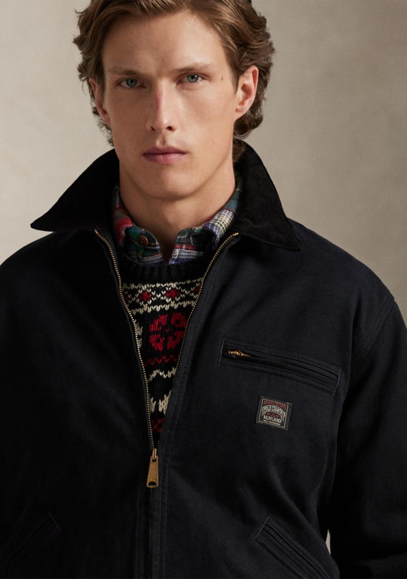 Mens Polo Country Canvas Jacket