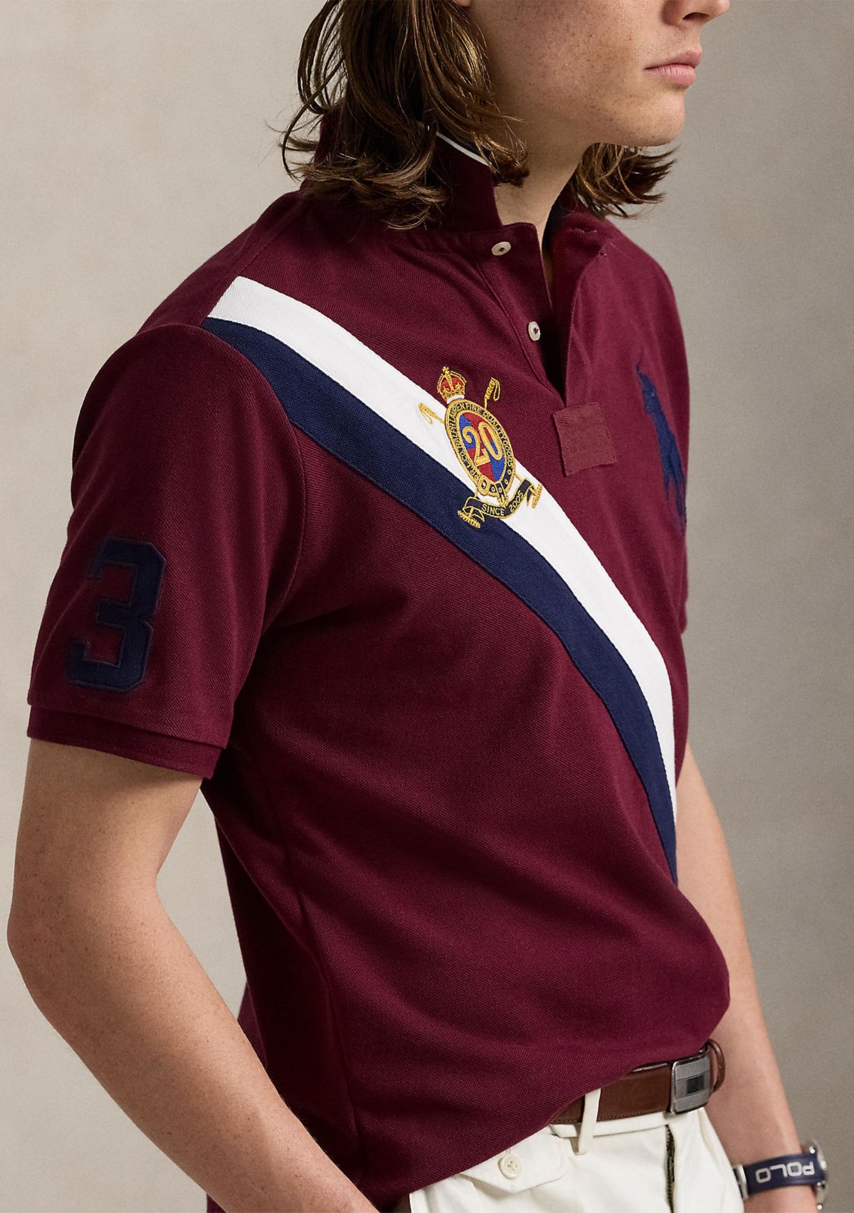 Classic Fit 20th Anniversary Crest Polo