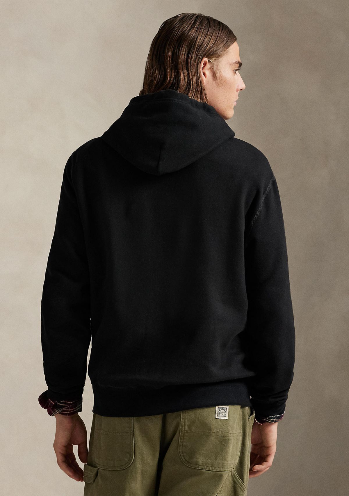 Fleece Plaid-Logo Hoodie