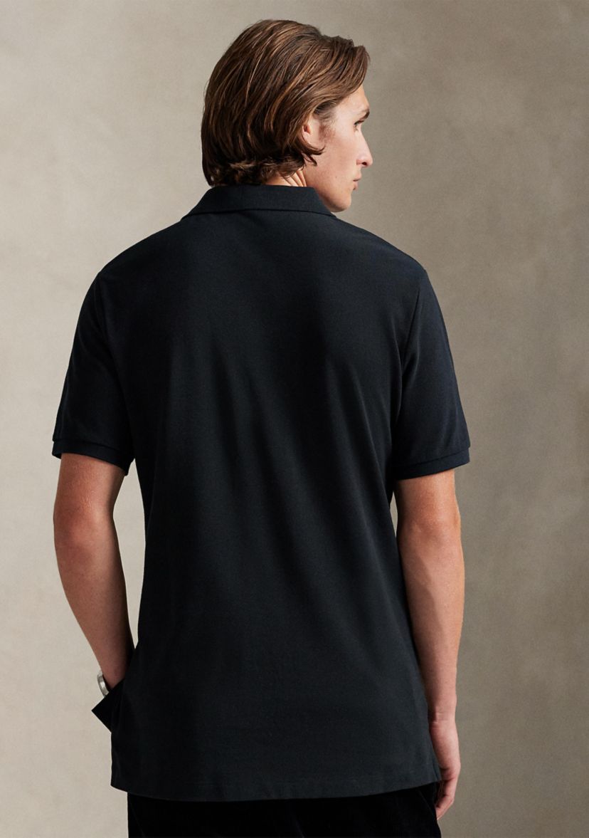 Classic Fit Logo Mesh Polo Shirt