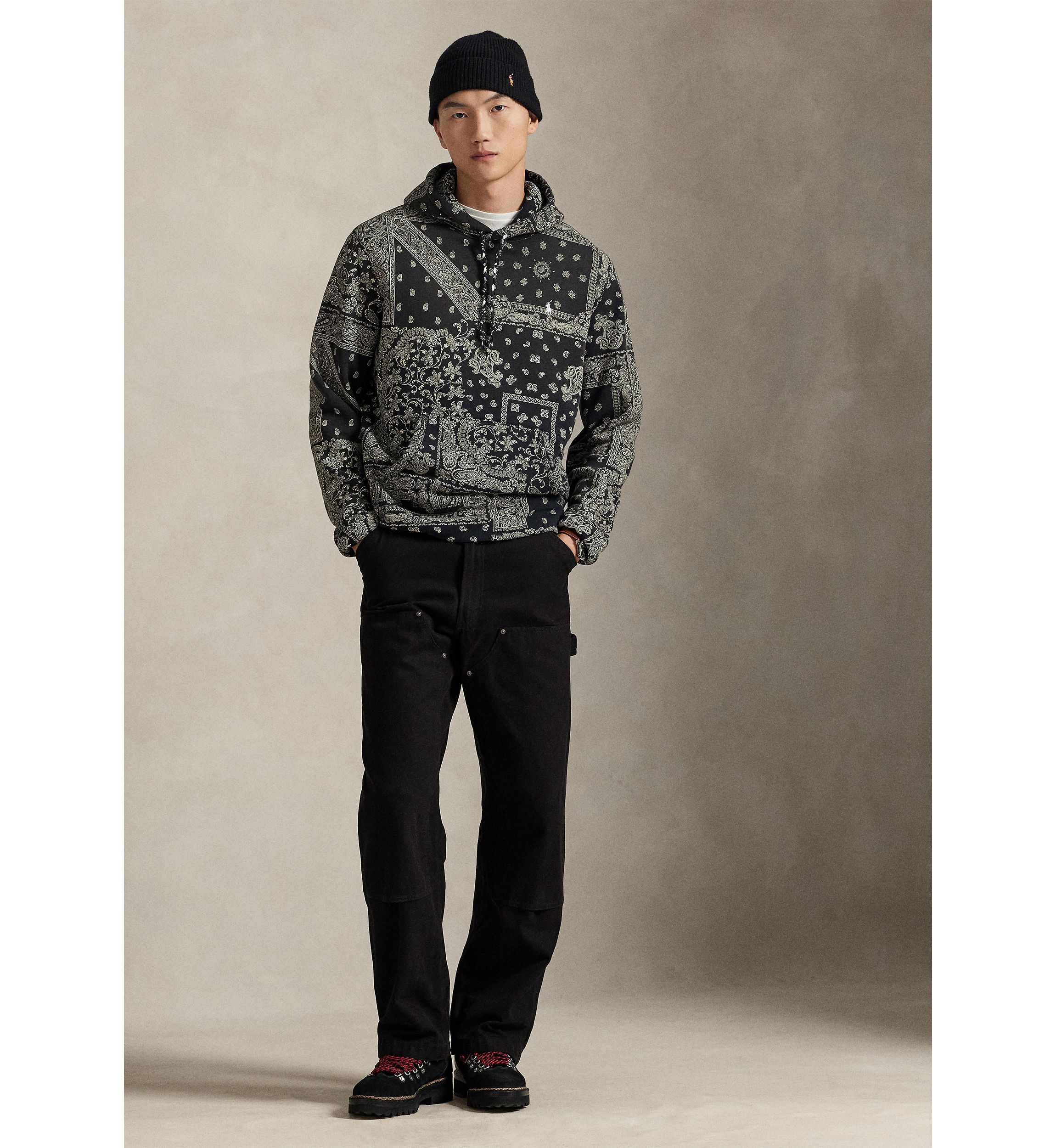 Polo Ralph Lauren Bandanna-Print Fleece Hoodie | Belk