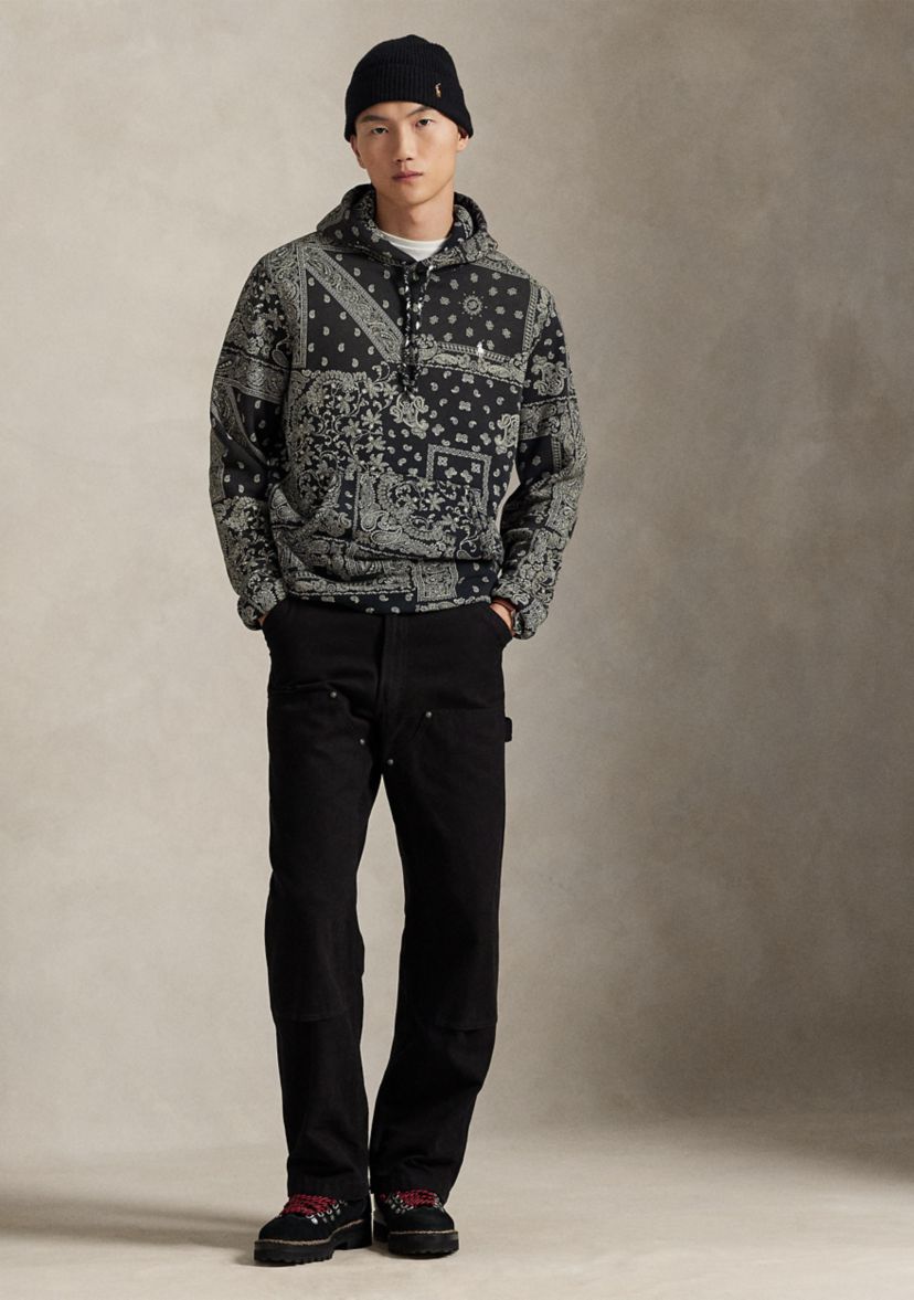 Polo Ralph Lauren Bandanna-Print Fleece Hoodie | Belk