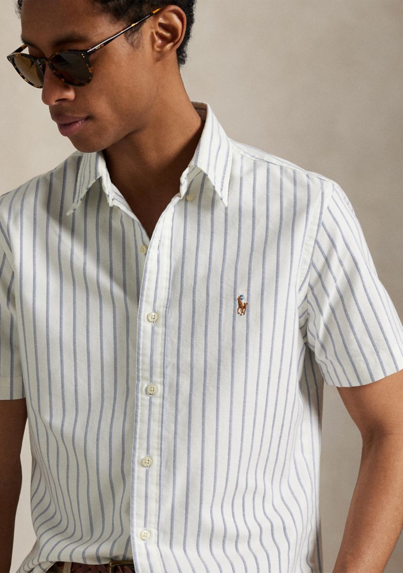Classic Fit Striped Oxford Shirt