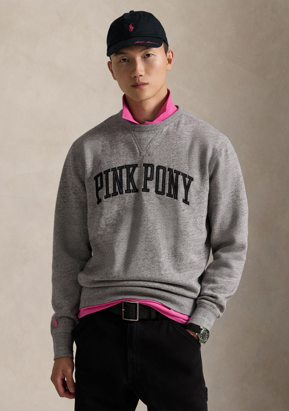 Pink Pony Classic Fit Fleece Sweatshirt