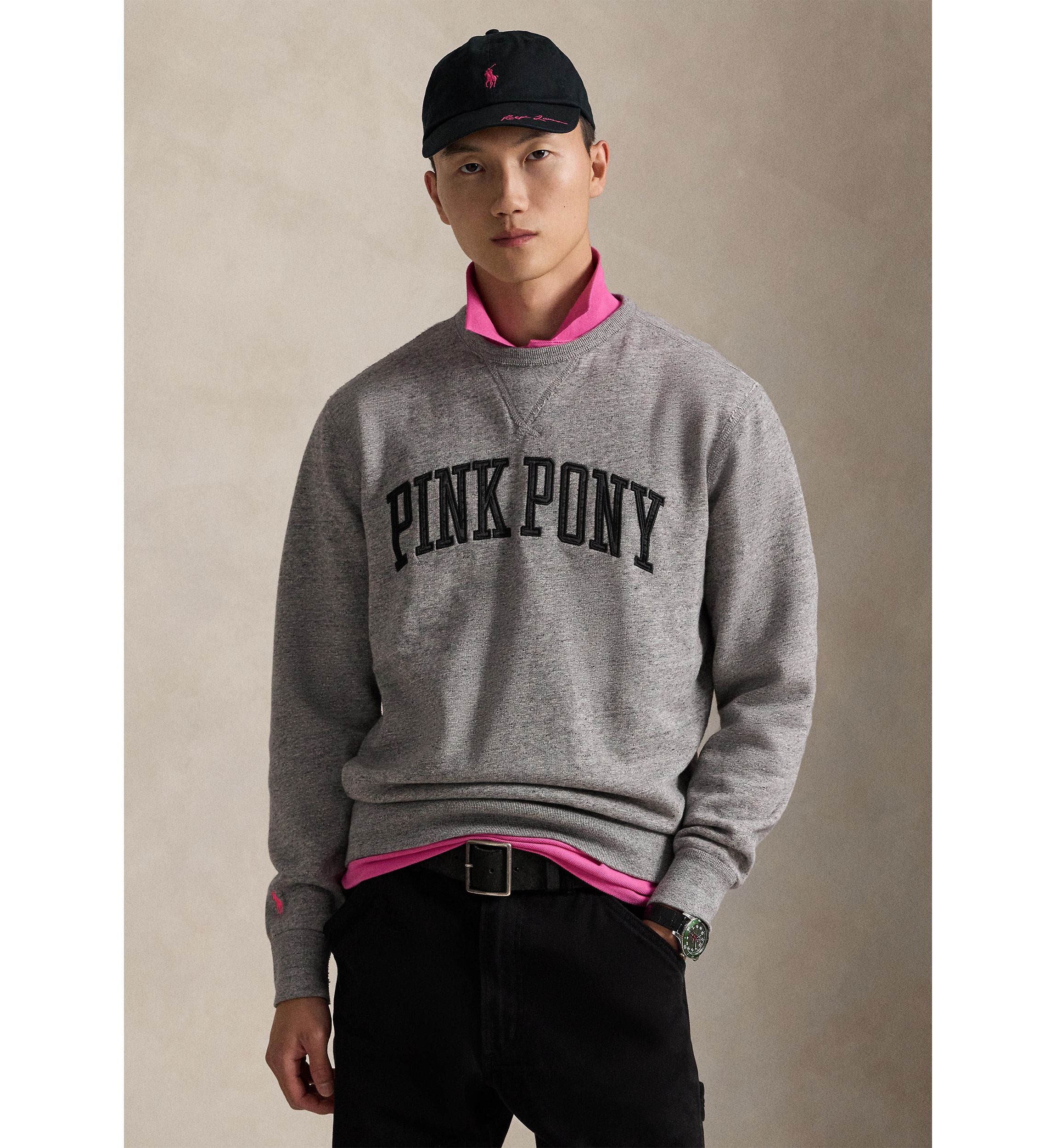 Pink Pony Classic Fit Fleece Sweatshirt
