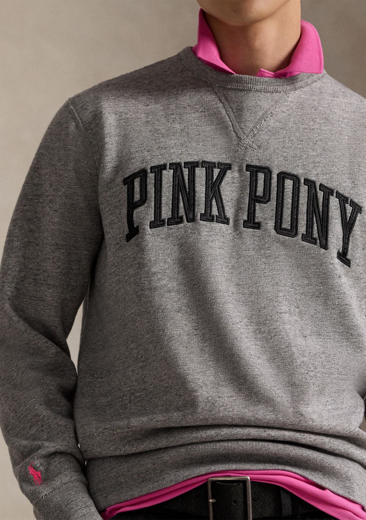 Pink Pony Classic Fit Fleece Sweatshirt