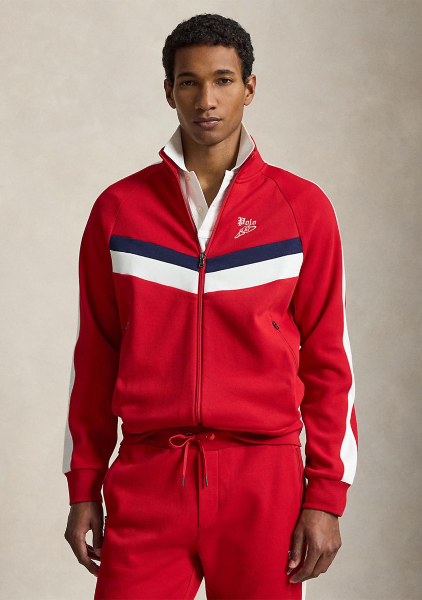 美品✨Ralph Lauren ピンストライプ テーラードジャケット 赤　白 Polo Ralph Lauren Double-Knit Track Jacket | Belk