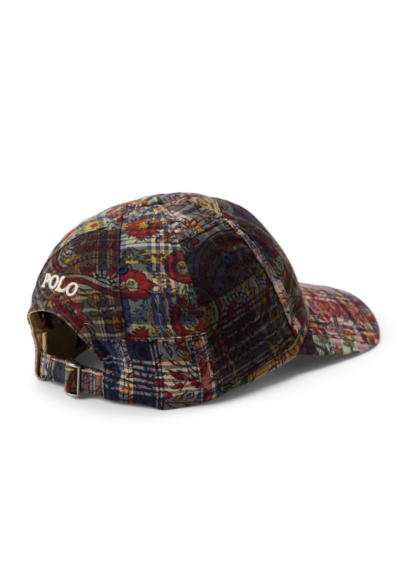 Women Polo Ralph Lauren Patchwork Plaid Madras Baseball Cap Multi Color Pony Log NWT Polo Ralph Lauren PATCHWORK MADRAS PLAID Baseball Ball  main image 4
