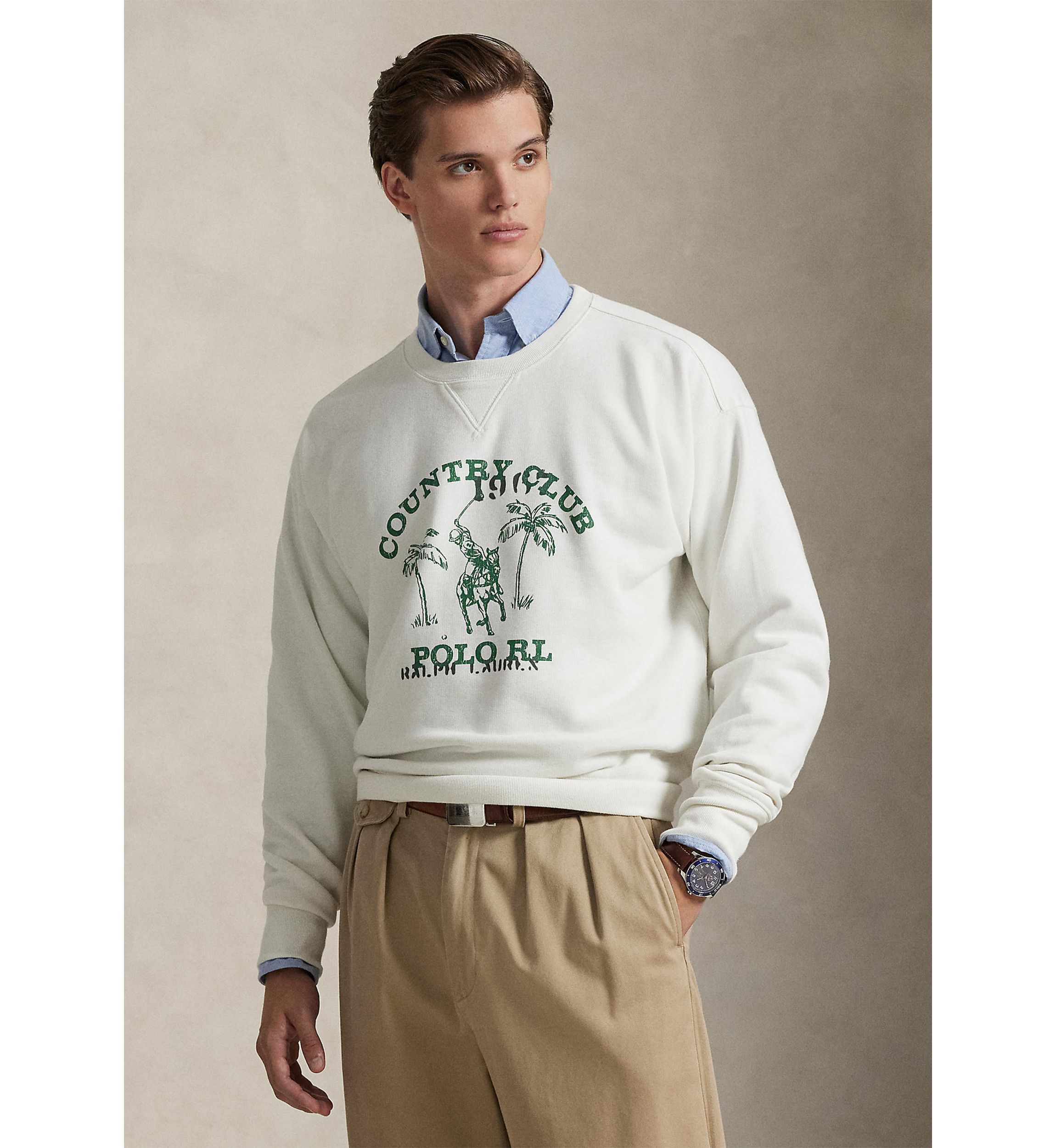 Polo Ralph Lauren Vintage Fit Fleece Graphic Sweatshirt | Belk