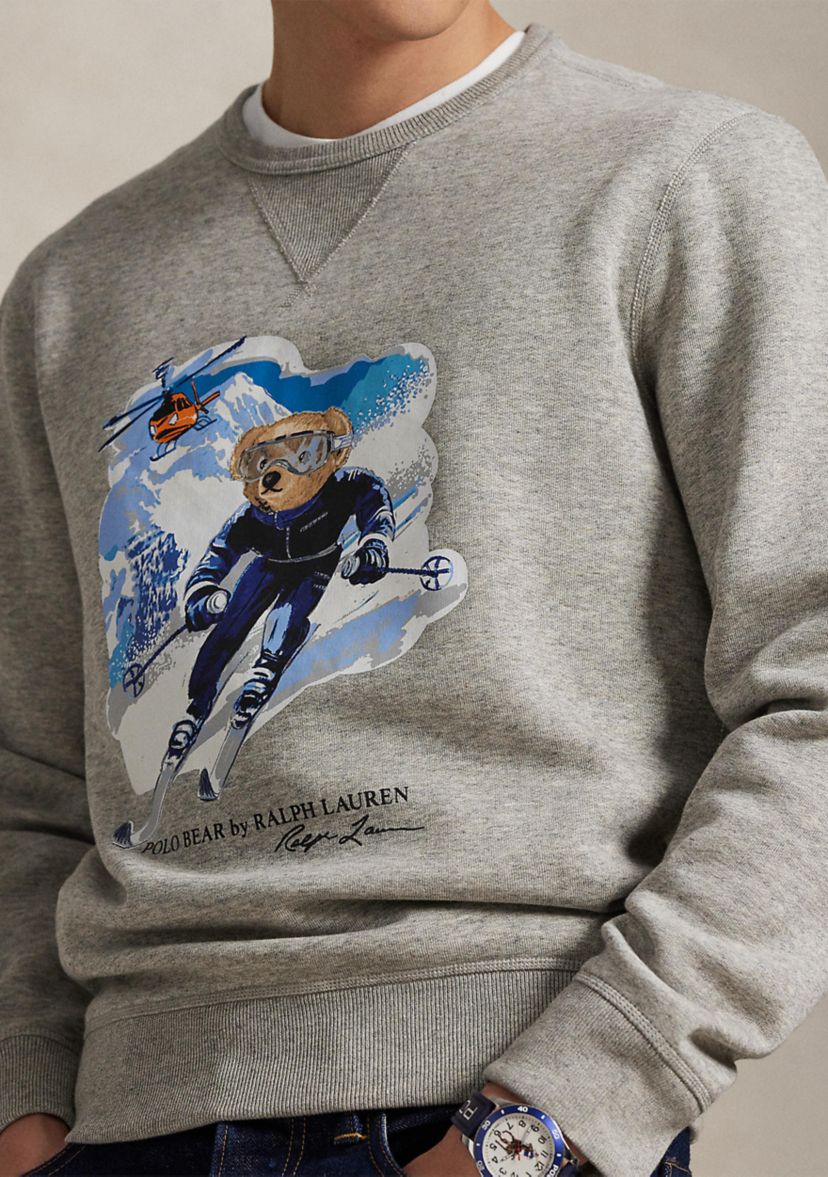 Mens Polo Bear Fleece Sweatshirt