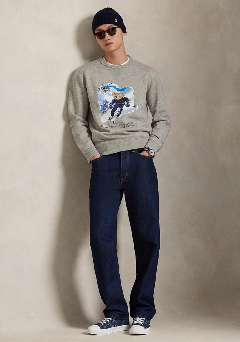 Mens Polo Bear Fleece Sweatshirt