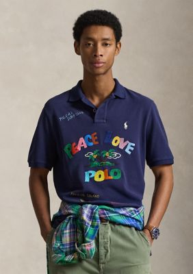 Polo Ralph Lauren Men's Classic Fit Peace Love Polo Shirt | Belk