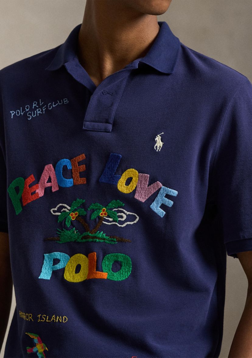 Polo Ralph Lauren Men's Classic Fit Peace Love Polo Shirt | Belk