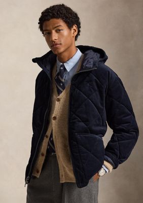 Polo Ralph Lauren Men's Quilted Corduroy Hooded Jacket